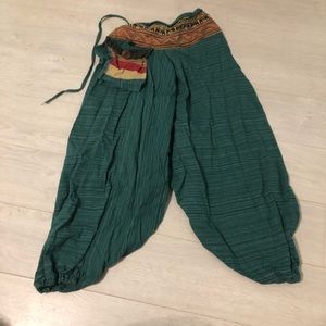 Boho drop crotch pants from Thailand